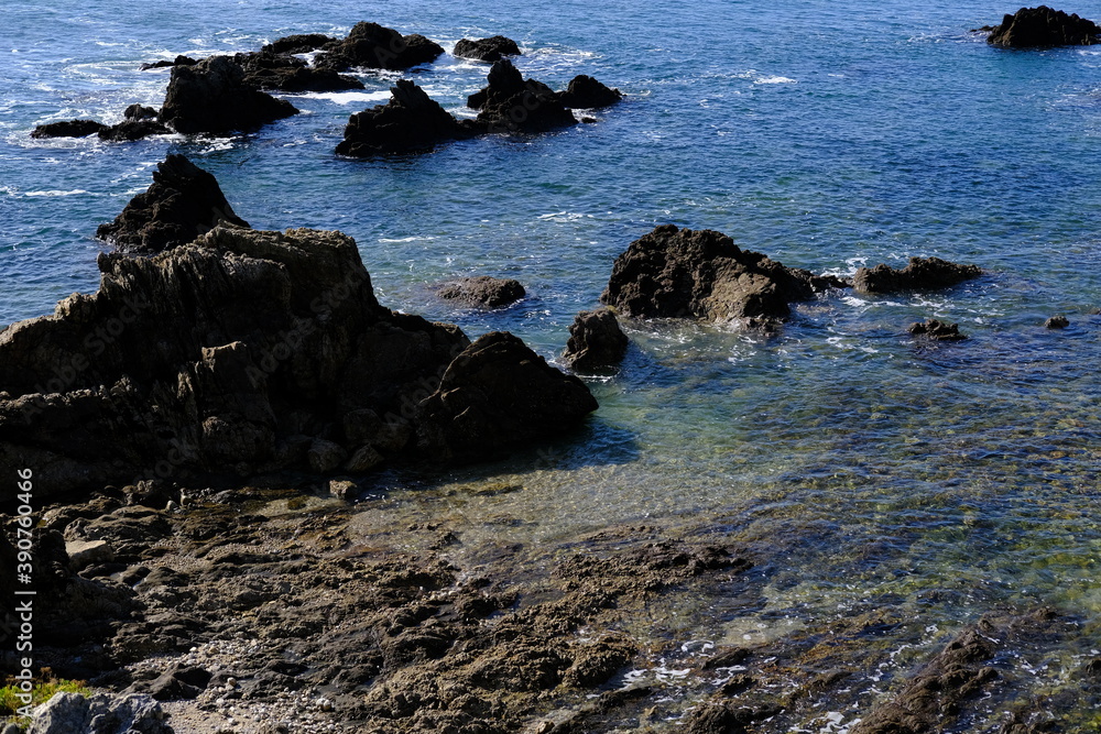 The shore on the Atlantic side of France during a sunny day (south of brittany). The shore on the Atlantic side of France during a sunny day (south of brittany).