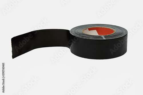 Obraz na płótnie Black adhesive tape roll