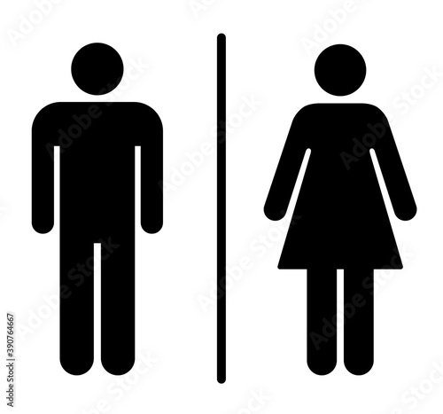 トイレのアイコン　男女のサイン