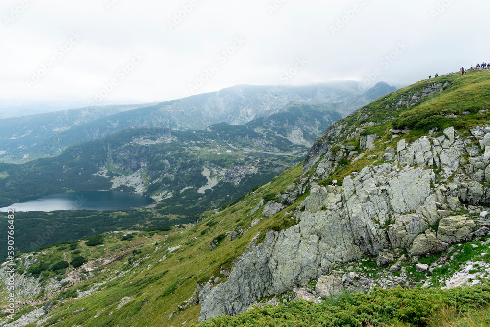 Mountain panoramic landscape, Green mountain