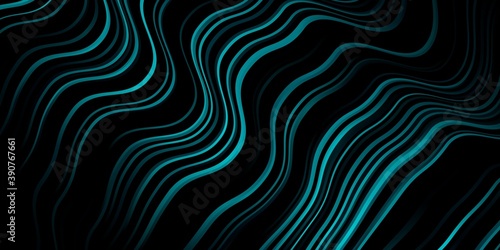 Dark BLUE vector background with bent lines.