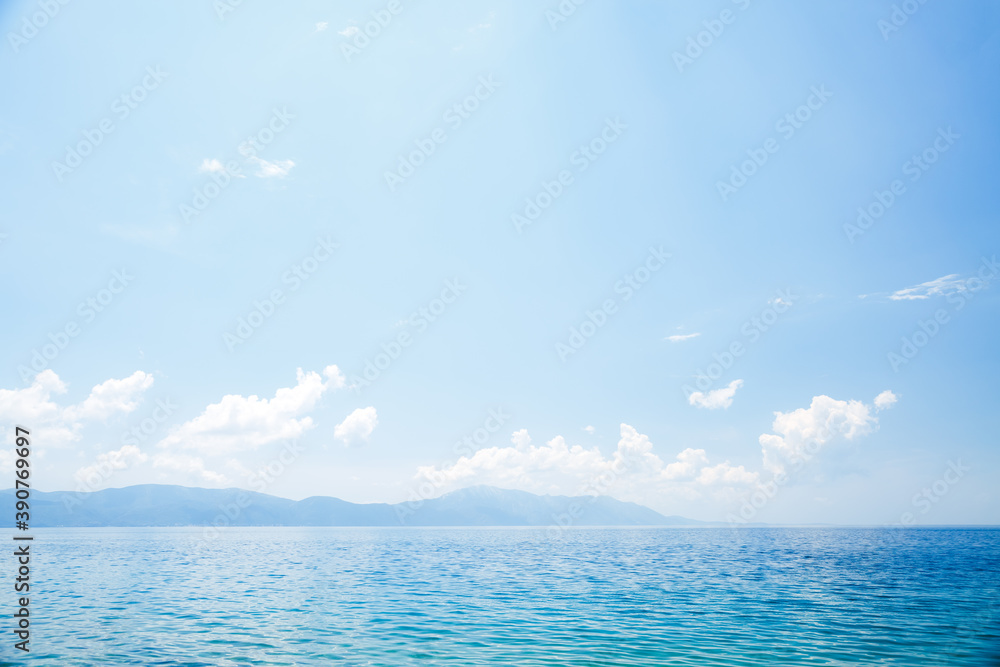 Splendid seascape of the calm Adriatic Sea.