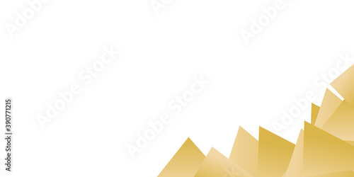 Modern gold yellow white abstract triangle technology 3D background for presentation design