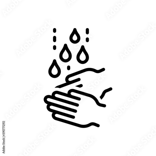 Black line icon for frequent