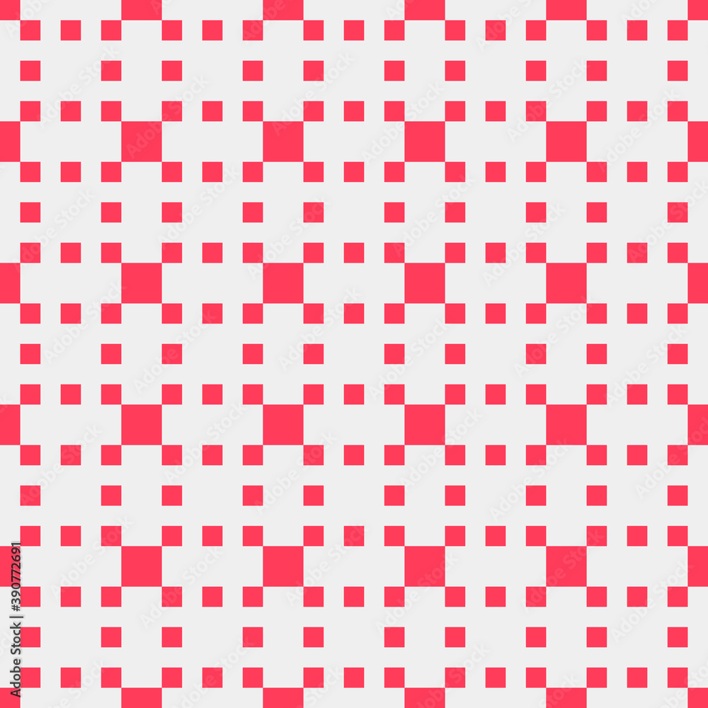 Fototapeta premium Abstract Cross Pattern Dots Logo generative computational art illustration