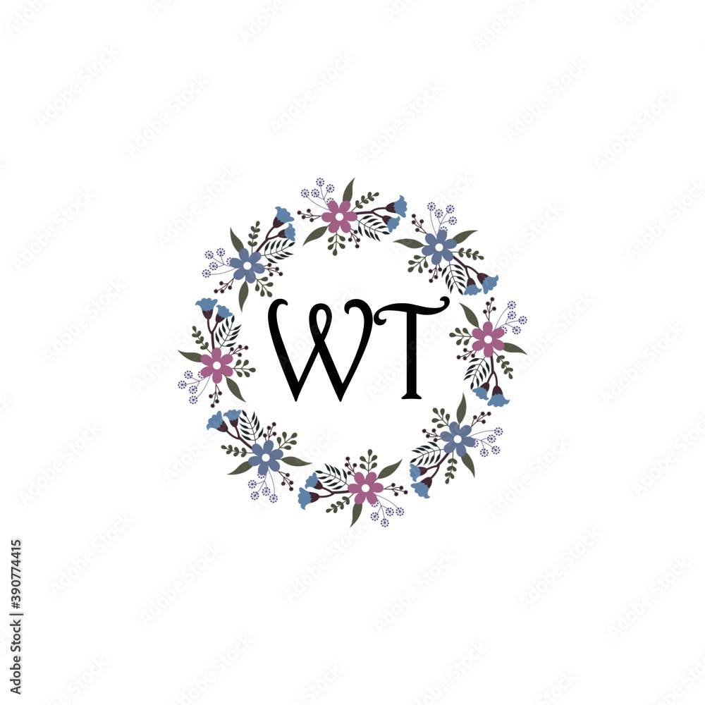 Initial WT Handwriting, Wedding Monogram Logo Design, Modern Minimalistic and Floral templates for Invitation cards
Initial WT Handwriting, Wedding Monogram Logo Design, Modern Minimalistic and Floral templates for Invitation cards
