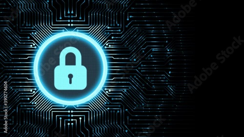 Cyber security data protection business technology privacy concept.