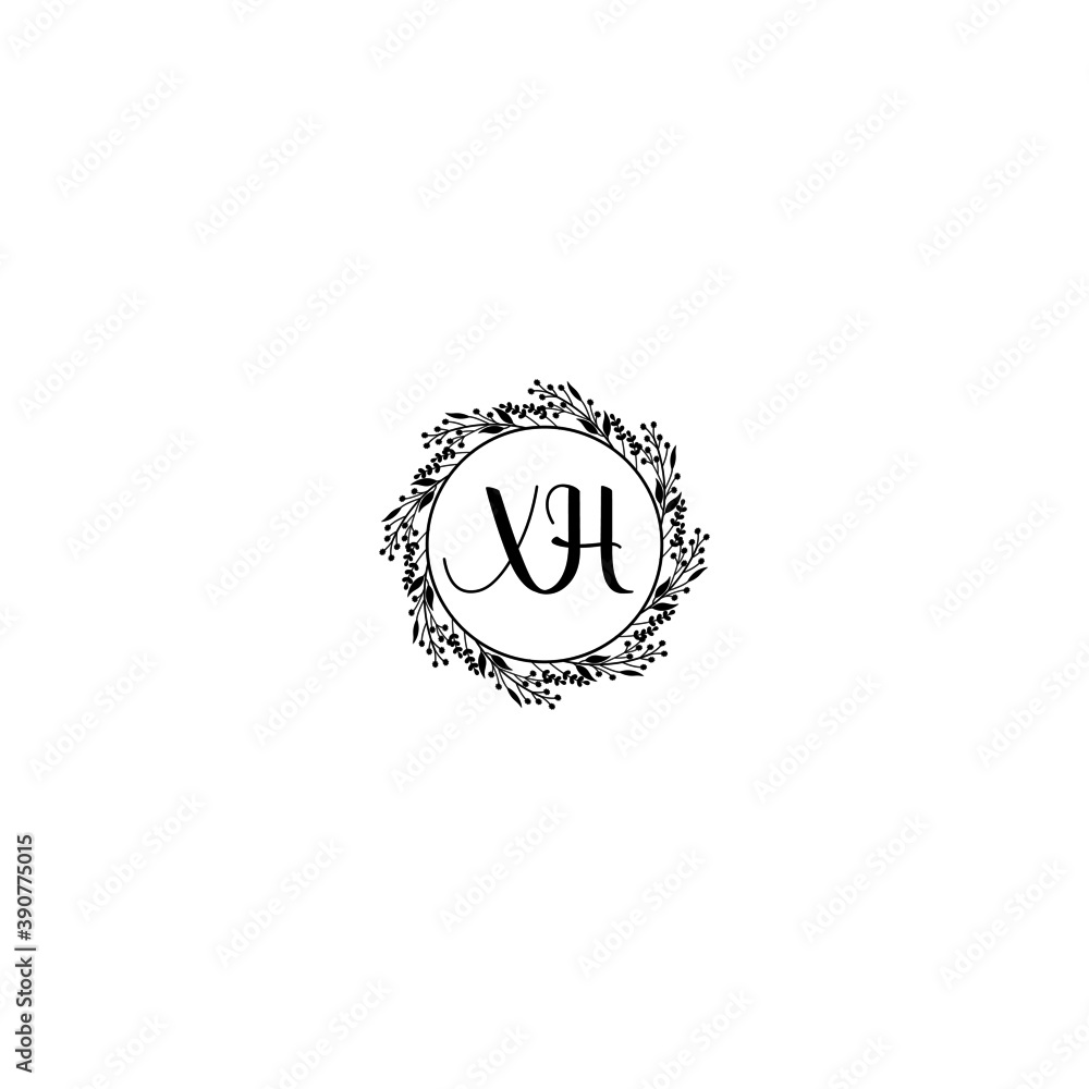 Initial XH Handwriting, Wedding Monogram Logo Design, Modern Minimalistic and Floral templates for Invitation cards
Initial XH Handwriting, Wedding Monogram Logo Design, Modern Minimalistic and Floral templates for Invitation cards
