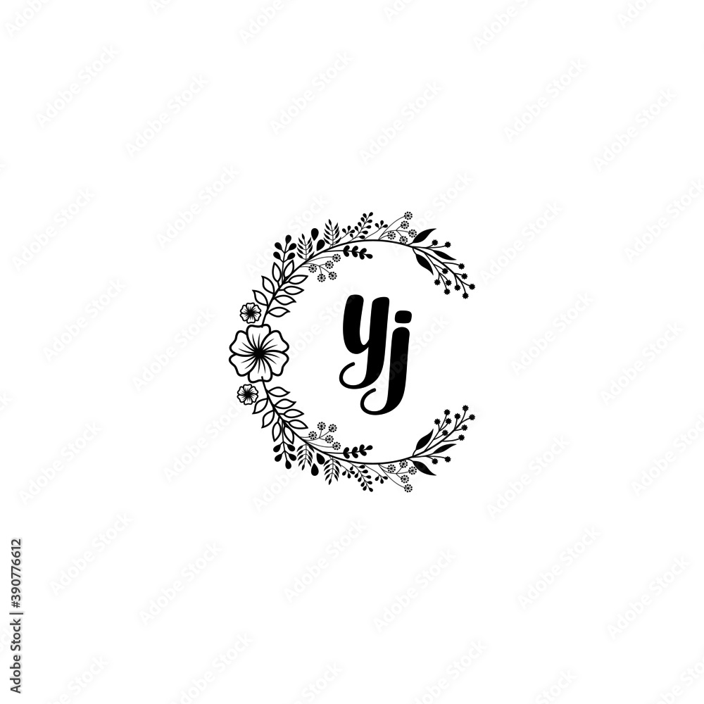 Initial YJ Handwriting, Wedding Monogram Logo Design, Modern Minimalistic and Floral templates for Invitation cards
Initial YJ Handwriting, Wedding Monogram Logo Design, Modern Minimalistic and Floral templates for Invitation cards