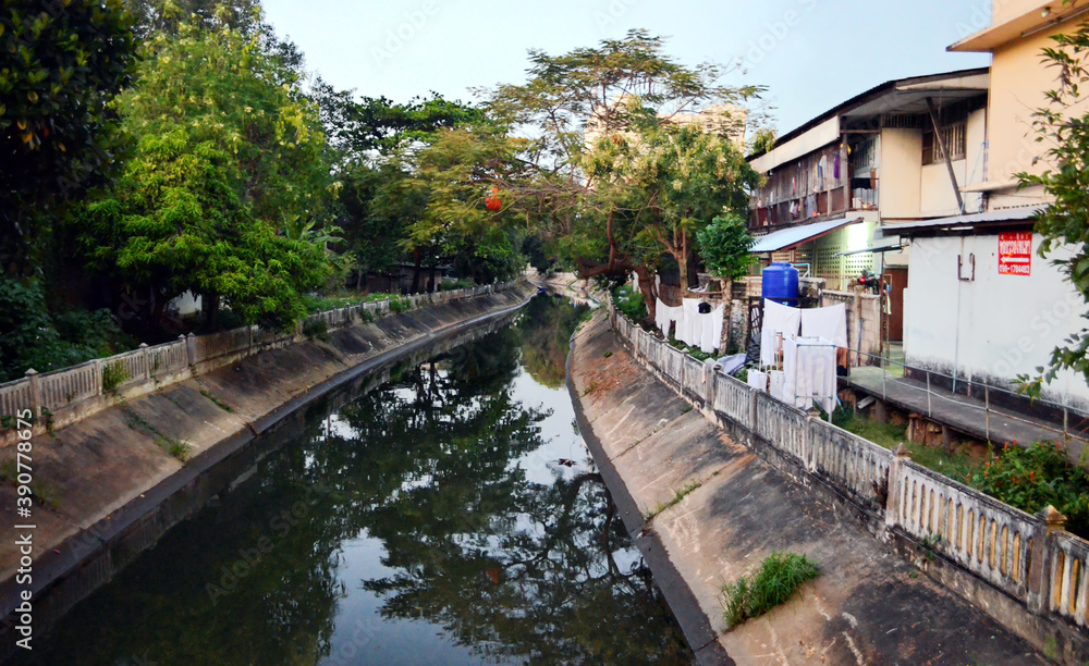 Chiang Mai, Thailand - Canal & Homes