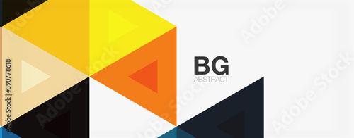 Free Download Mosaic triangle pattern abstract background for cover, banner, flyer and poster and other template - GFXLoad