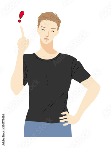 若い男性のイラスト