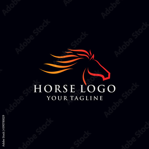 Creative Horse logo Design Template