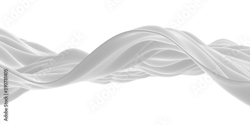 White abstract liquid wavy background