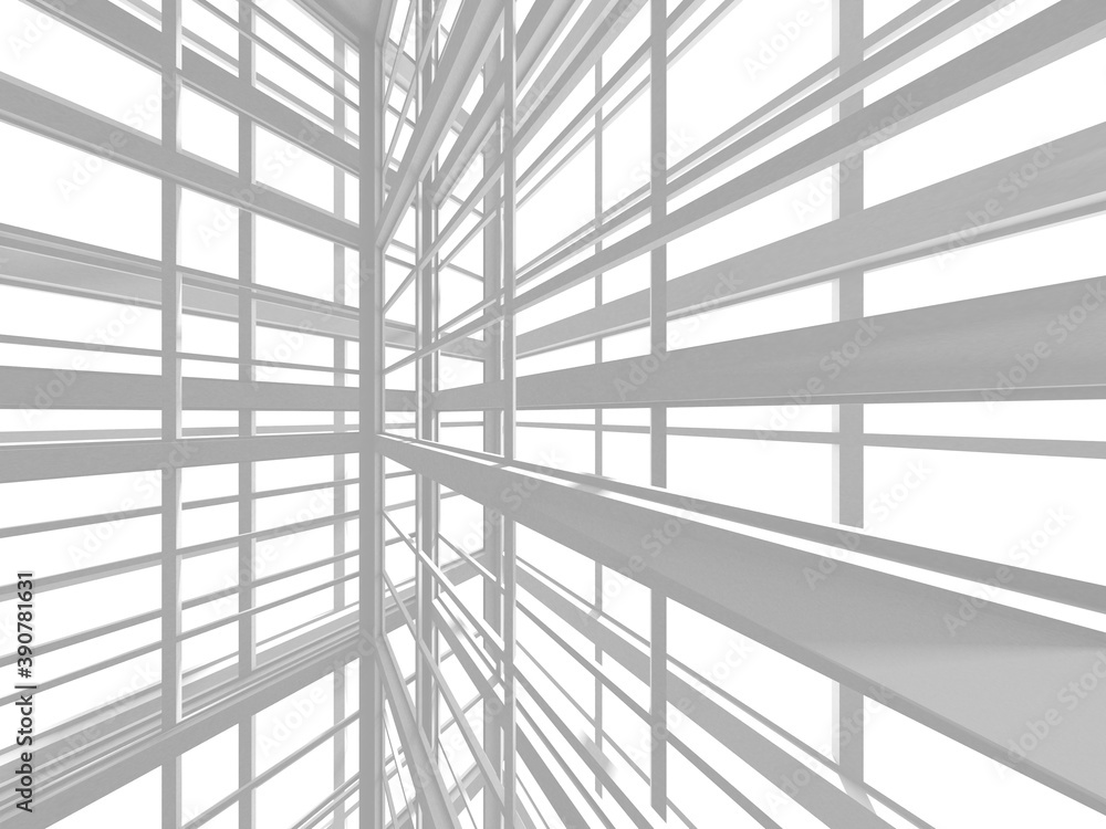 White Modern Background. Abstract Building Concept White Modern Background. Abstract Building Concept