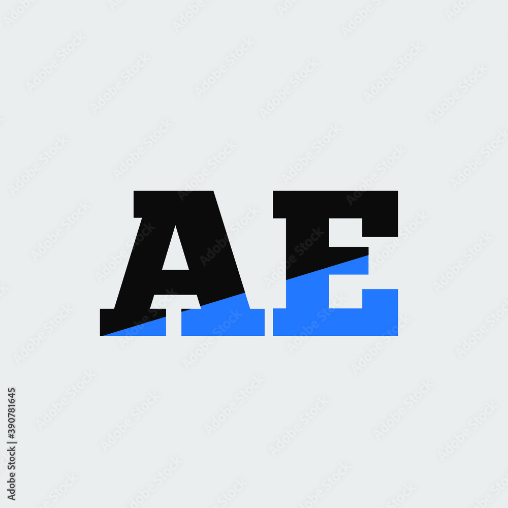 AE letter icon design on white background.Creative letter AE/A E logo design. AE initials Logo design AE letter icon design on white background.Creative letter AE/A E logo design. AE initials Logo design