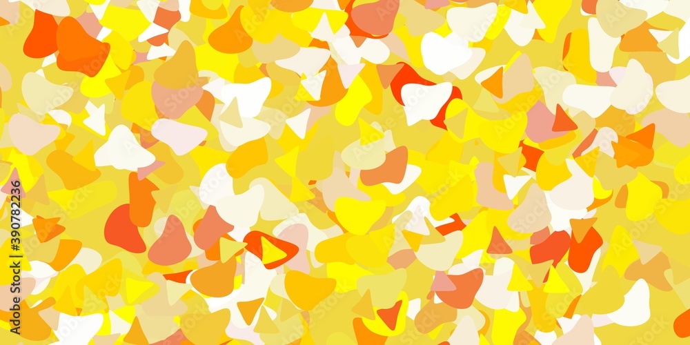 Light yellow vector backdrop with chaotic shapes. Light yellow vector backdrop with chaotic shapes.