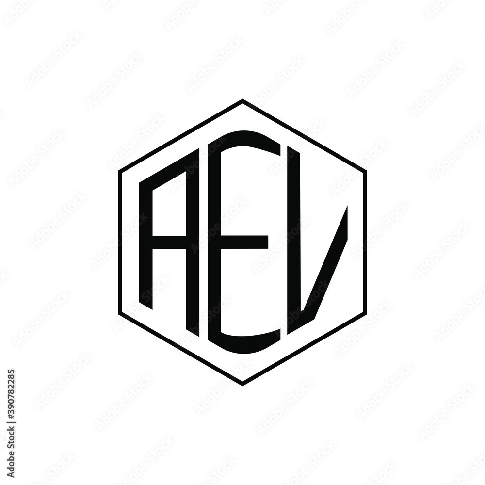 AEV letter icon design on WHITE background.Creative letter AEV/A E V logo design. AEV POLIGON/initials Logo design. AEV letter icon design on WHITE background.Creative letter AEV/A E V logo design. AEV POLIGON/initials Logo design.