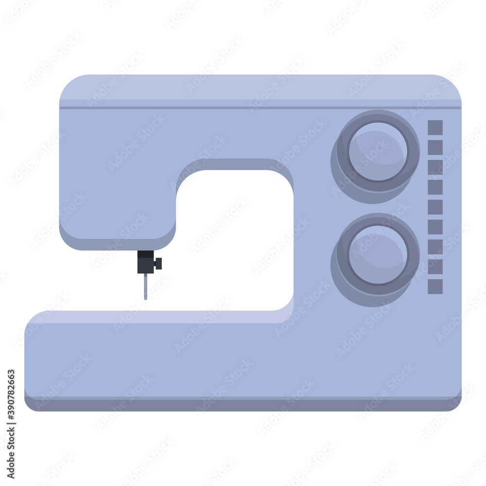 Sewing machine icon. Cartoon of sewing machine vector icon for web design isolated on white background Sewing machine icon. Cartoon of sewing machine vector icon for web design isolated on white background