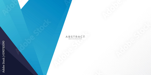 Abstract blue vector background with triangles