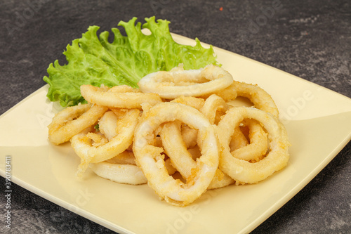 Roasted squid rings with salad © Andrei Starostin