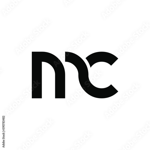 MC E letter icon design on a WHITE background.Creative letter MC/MC  logo design. N initials/MONOGRAM Logo design.