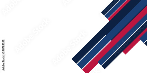 Modern red blue abstract background with stylish line square suit for presentation design
