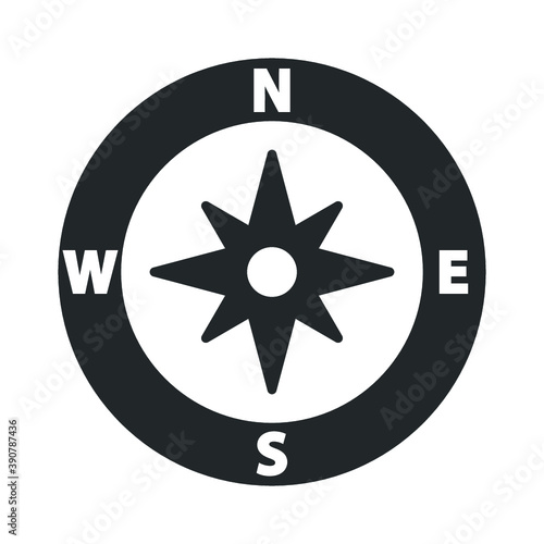 Navigation compass icon