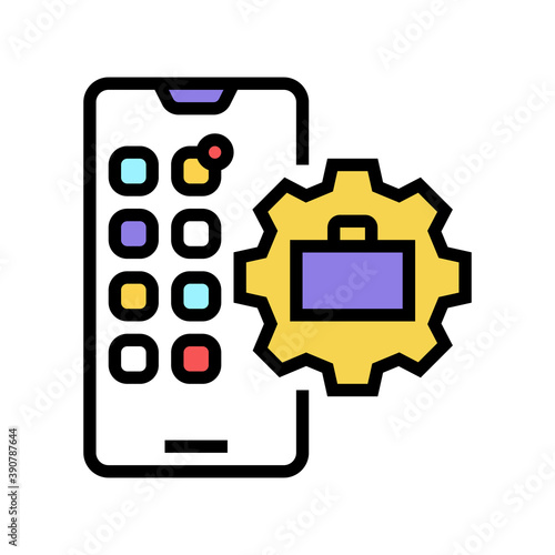 crowdsourcing business color icon vector. crowdsourcing business sign. isolated symbol illustration