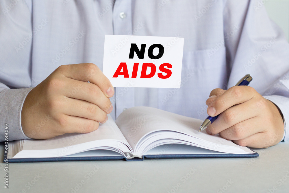 The doctor holds a card with the text . Medical concept The doctor holds a card with the text . Medical concept