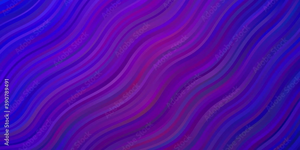 Light Purple vector pattern with curved lines. Light Purple vector pattern with curved lines.