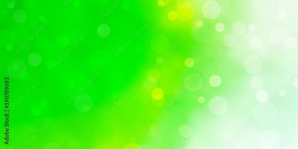 Light Green vector texture with circles. Light Green vector texture with circles.