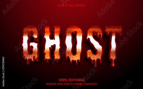 Editable Text Effect, Horror Movie Text Style