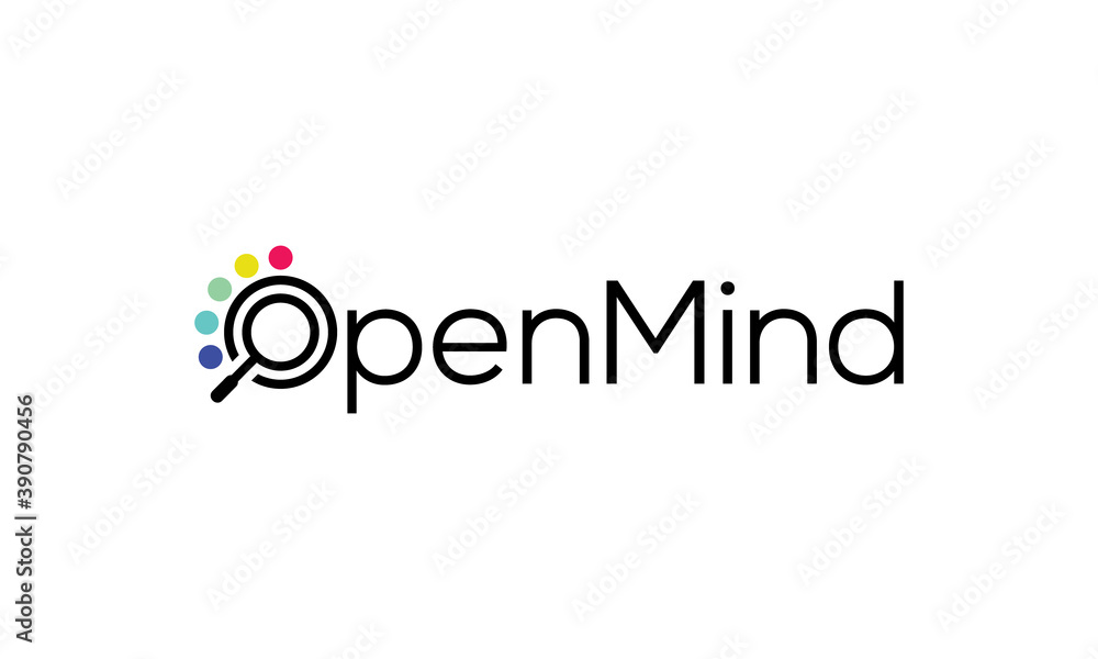 Creative Vector Illustration Logo Design. OpenMind Logo Concept. Creative Vector Illustration Logo Design. OpenMind Logo Concept.