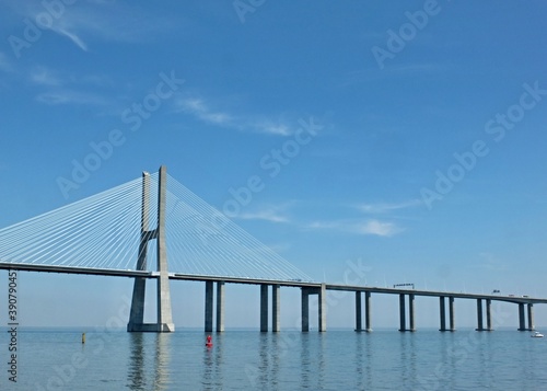 Vasco da Gama bridge in Lisbon - Portugal