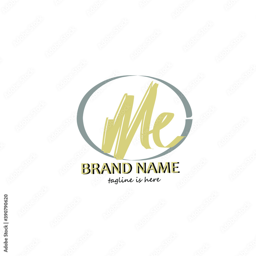 Fototapeta premium initial letter handwriting and signature logo