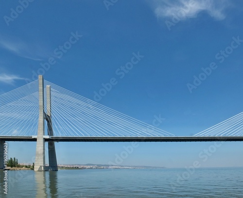 Vasco da Gama bridge in Lisbon - Portugal