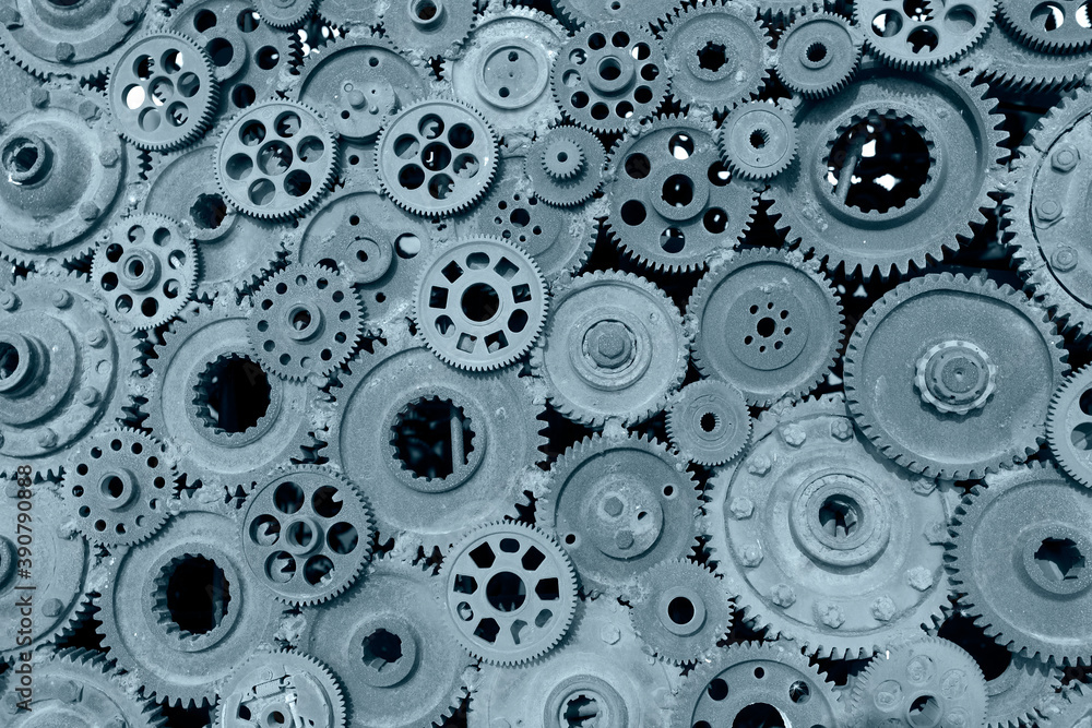 rusty gears lined up rusty gears lined up