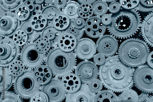 Wallpaper Mural  rusty gears lined up Torontodigital.ca