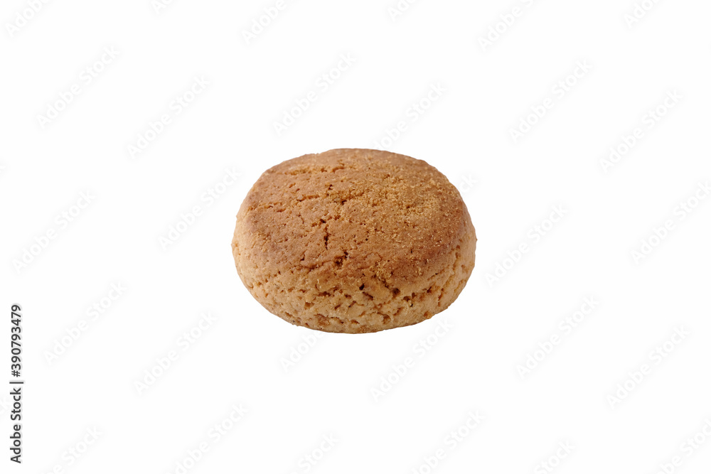 Traditional round gingerbread isolated on white. Closeup Traditional round gingerbread isolated on white. Closeup