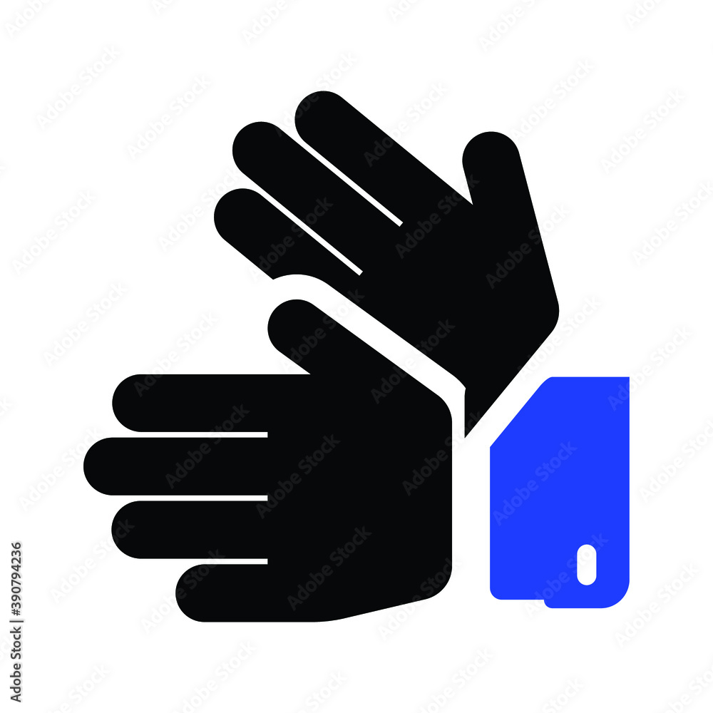 Sign Language Vector Icon Illustration Sign Language Vector Icon Illustration