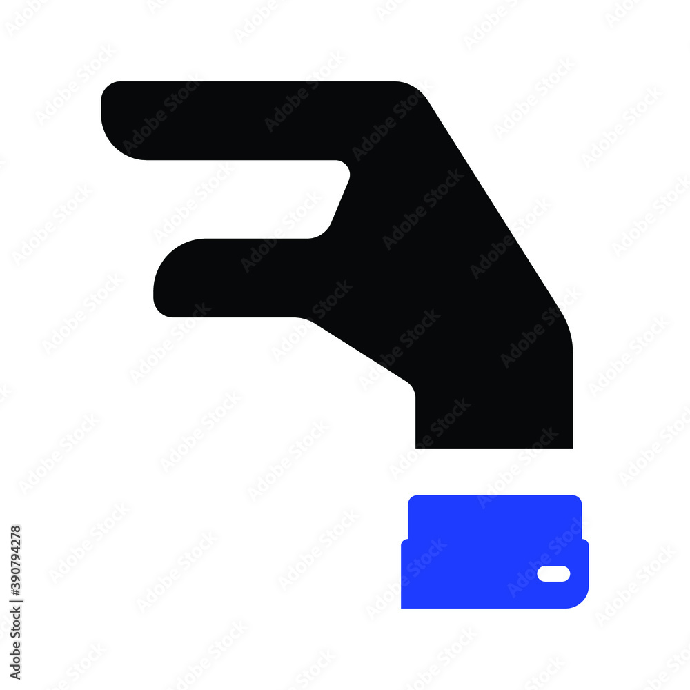 Hand Lizard Vector Icon Illustration Hand Lizard Vector Icon Illustration