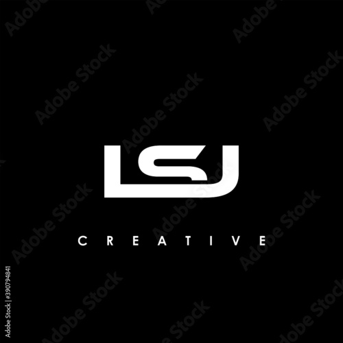 LSJ Letter Initial Logo Design Template Vector Illustration 