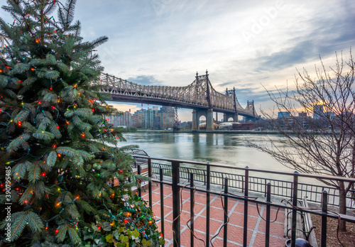 Photography Brooklyn Bridge at Christmas