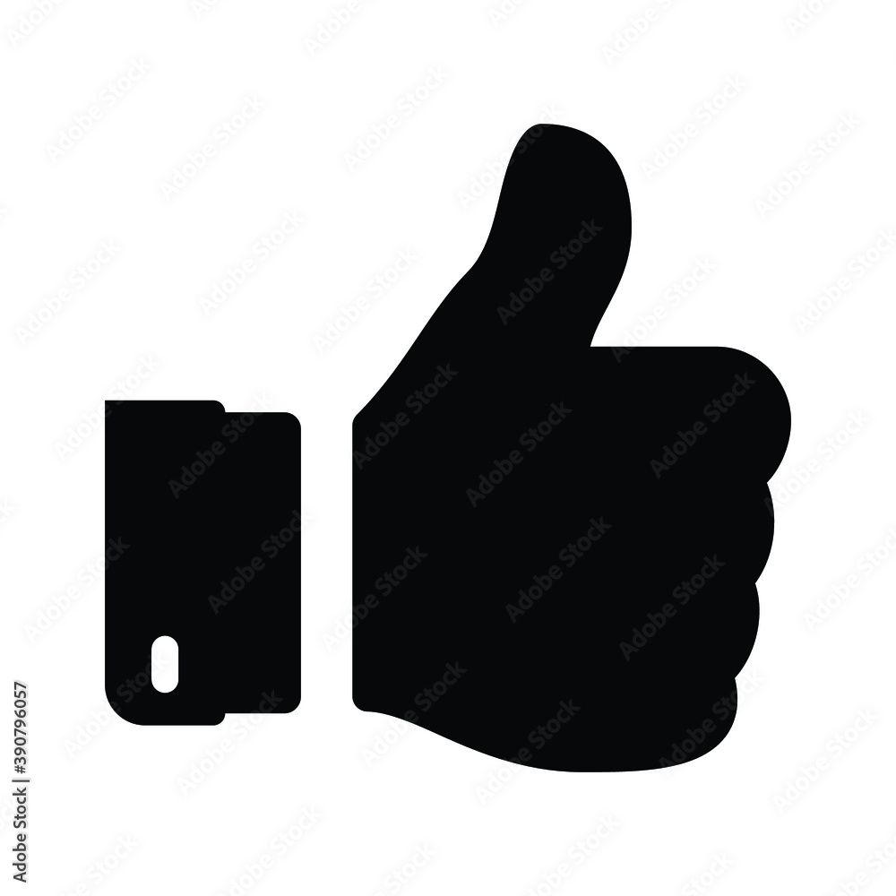 Like icon thumbs up symbol and vector Icon Like icon thumbs up symbol and vector Icon