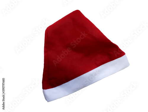 santa claus hat isolated on white