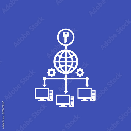 Remote access via web icon