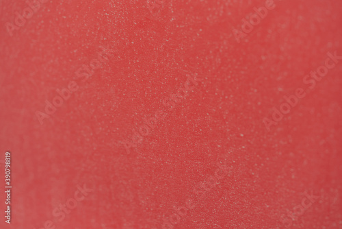 detail shot of red car with road dust and dirt