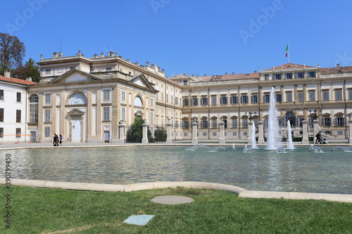 Historic royal villa of Monza near Milan in Italy  photo