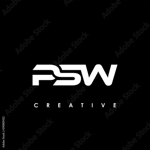 PSW Letter Initial Logo Design Template Vector Illustration	
